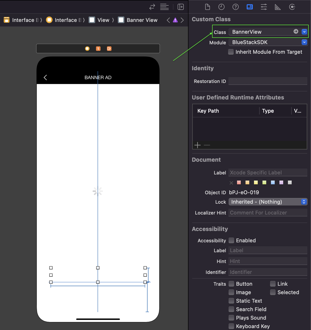 BannerView from Interface Builder