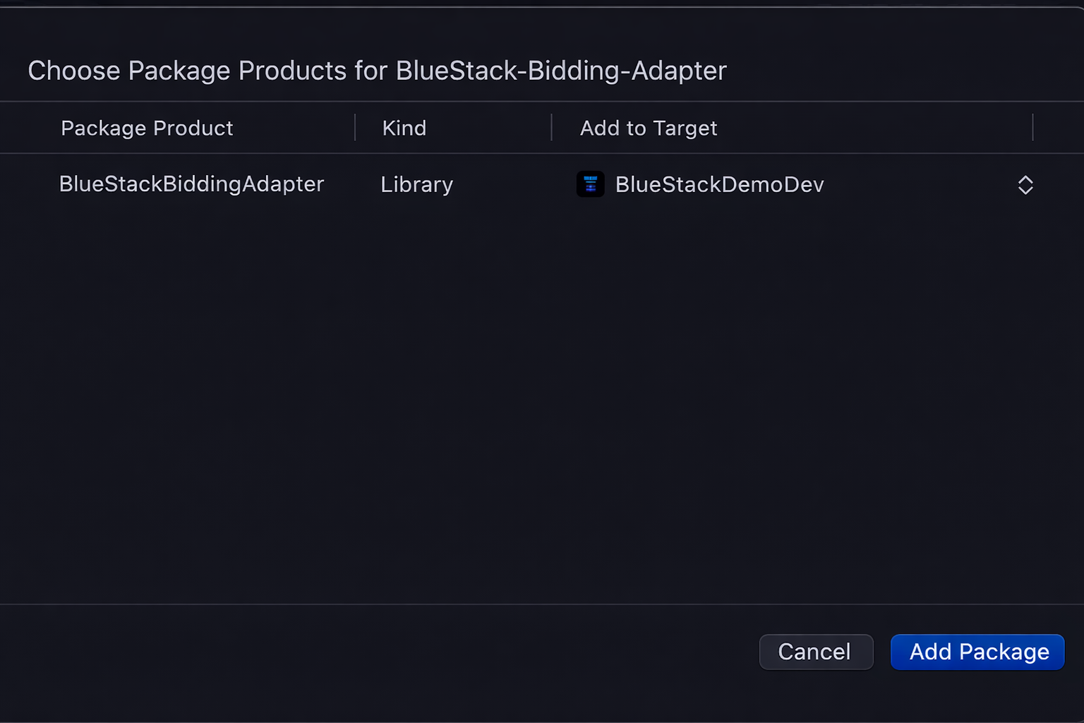 Add BlueStackBiddingAdapter to target